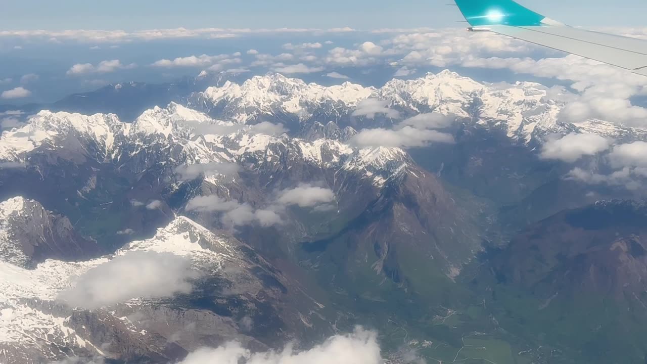 Alps from Above Kanin to Triglav mountain peak, the highest [2,864 m]) of Slovenia