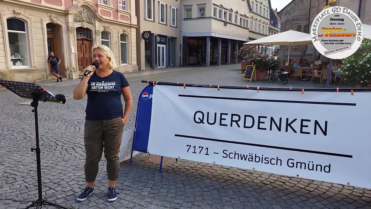 Mahnwache Nr. 190 in Schwäbisch Gmünd am 18.07.2023 🔥