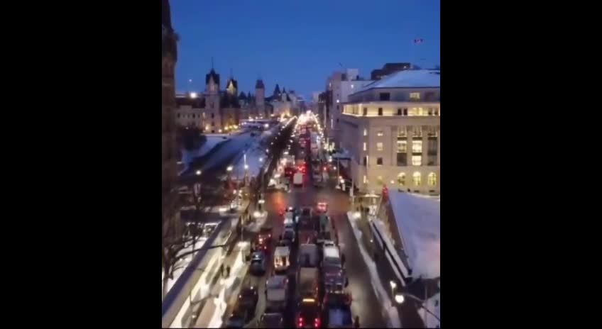 Canadian truckers move forward against the mandate as Trump endorses truckers.