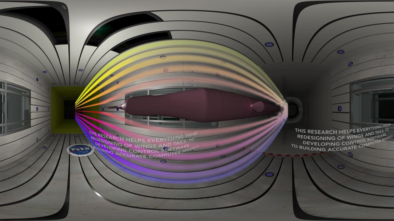 Wind Tunnel Test of NASA’s Most Powerful Rocket (360° Animation)