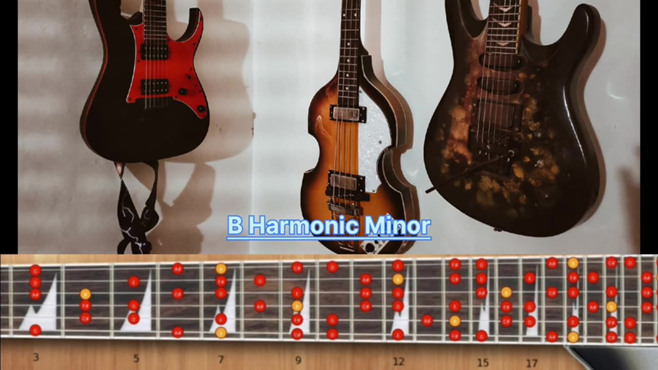 B Harmonic Minor Backing Track