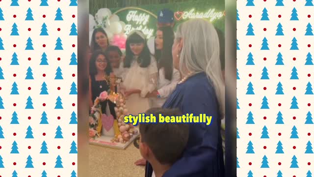 Aaradhya bachchan daadi Jaya bachchan showing love and happy at birthday party