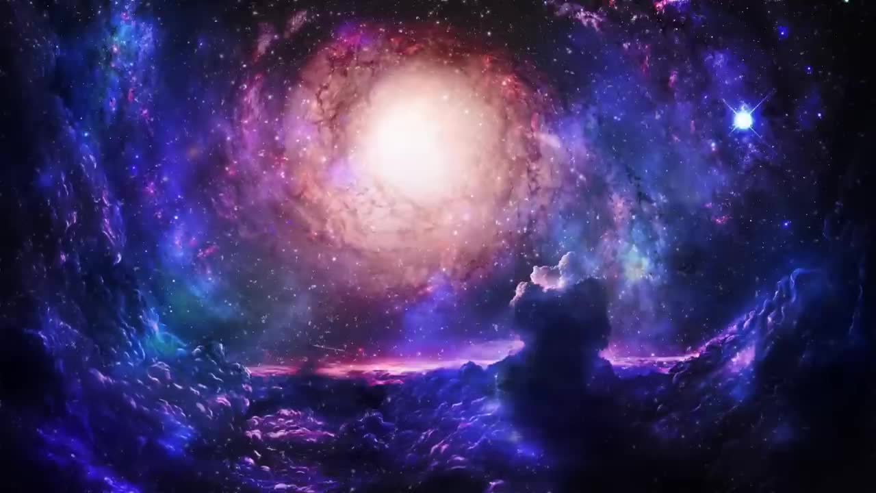 Spinning Galaxy + 528Hz ► Release Negative Energy _ Solfeggio Meditation Music