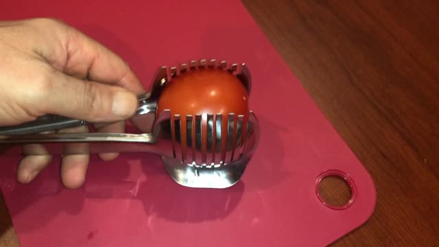 Tomato Lemon Slicer Holder Fruits Onion Shredder Cutter Guide Handle Kitchen Cutting Potato Lime