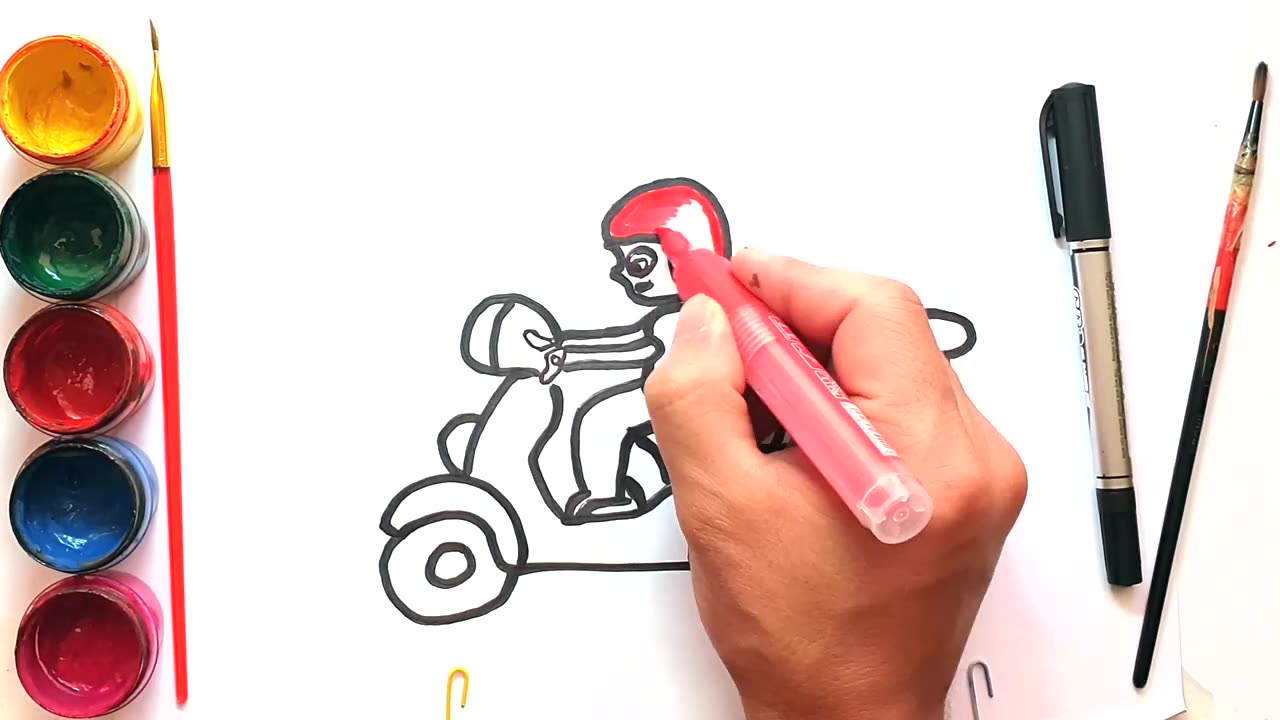 Food delivery for kids and toddlers who like to draw, paint, and color