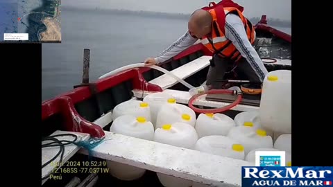 Viaje Completo de extracción de Agua de Mar RexMar Perú 🇵🇪 del 4-6-24 . Realizado a 3,59 km