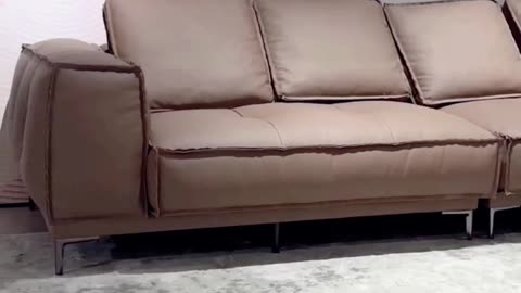Discover the Ultimate Modern Minimalist Leather Sofa Upgrade!