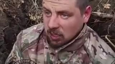 Interrogation of a Ukrainian captured in Avdeevka