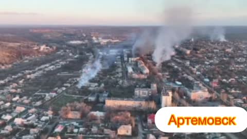 Artemovsk (Bakhmut) from the air