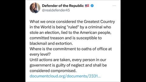 Defender of the Republic - this government is guilty