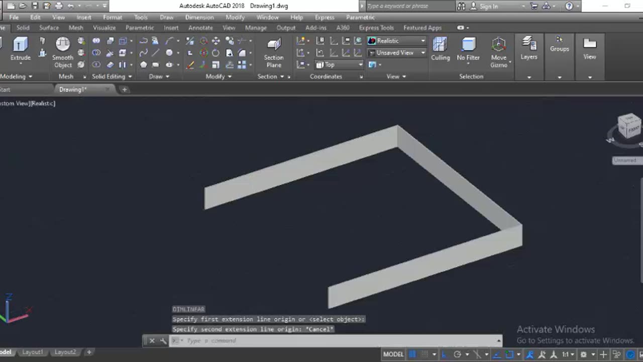 3D Poly Solid Wall constant width and height Drawing on AutoCAD by Masroor Khan For Beginners