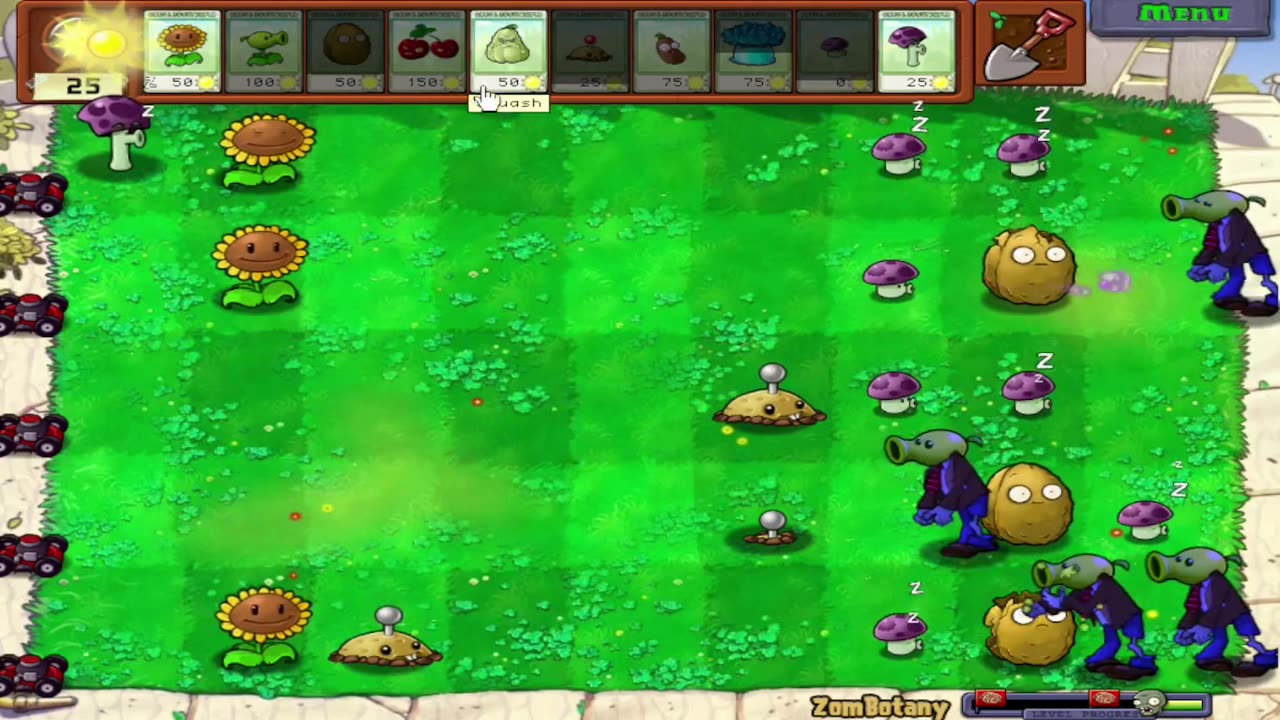 Mini-games : Zombotany