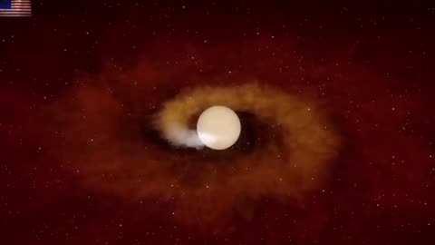 Star swallows a planet.