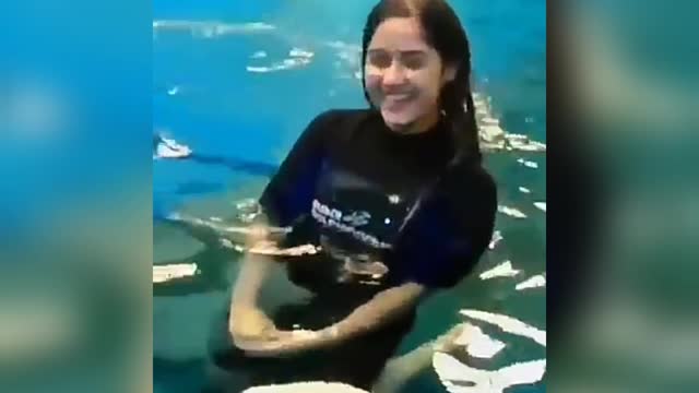 Wait for dolphin reaction
