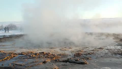 Iceland Water eruption