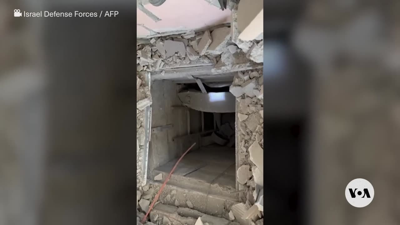 Israeli Army Video Shows What It Says Is Uncovered Hamas Tunnels in Gaza