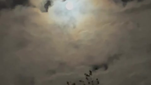 Full Moon Appears Like A Sun Extending A Spiritual Orb