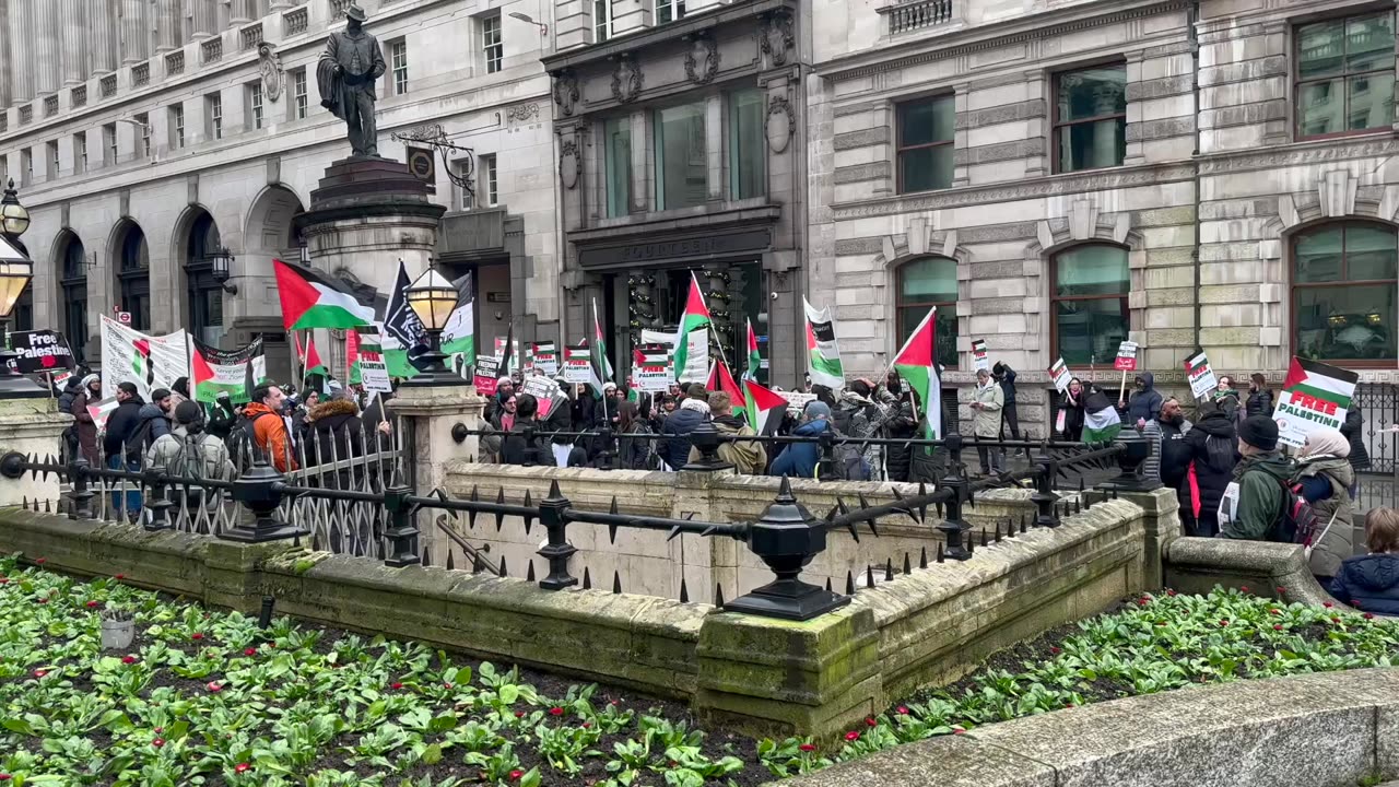 Pro Palestine demonstrations in London December the 9th