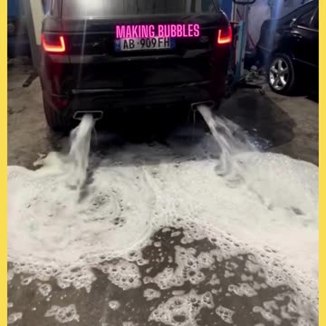 Suds making machine, funny and unexpected