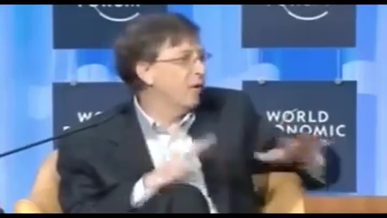 Bill Gates and Klaus Schwab discussing depopulation