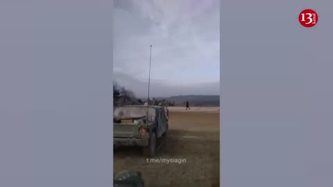 Ukrainian troops preparing for counterattack with M2 Bradley fighting vehicles and Humvees