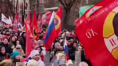 Religious procession in support of the Russian soldiers
