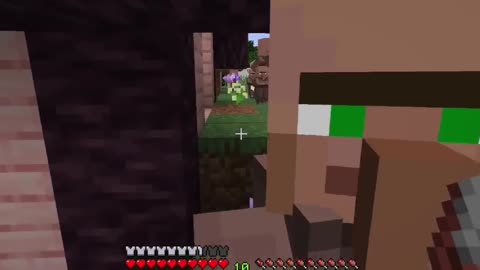 Silly Little Villagers Part 1 #shorts #youtubrshorts #minecraft #minecraftshorts #silly