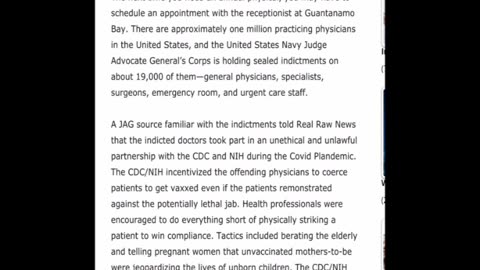 19,000 Doctors Indicted For COVID Crimes