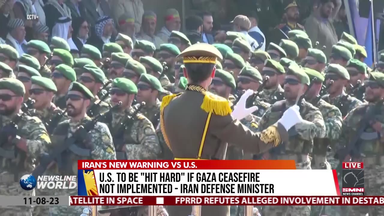 U.S. to be "hit hard" if Gaza ceasefire not implemented - Iran defense minister