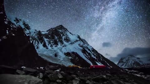 Beautiful Night Sky I Mountains