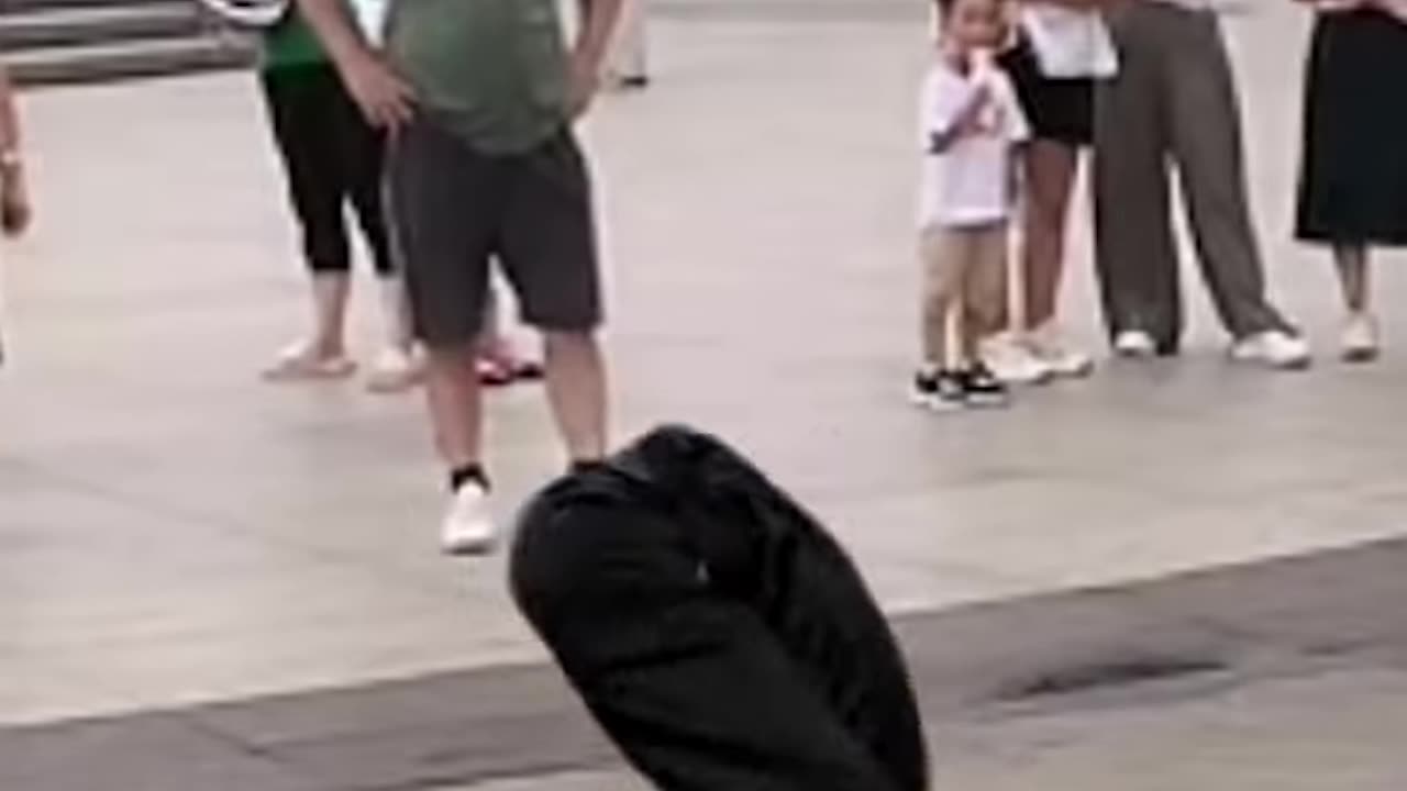 This man is incredibly flexible!