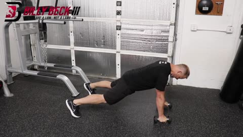 DB Push Up Row