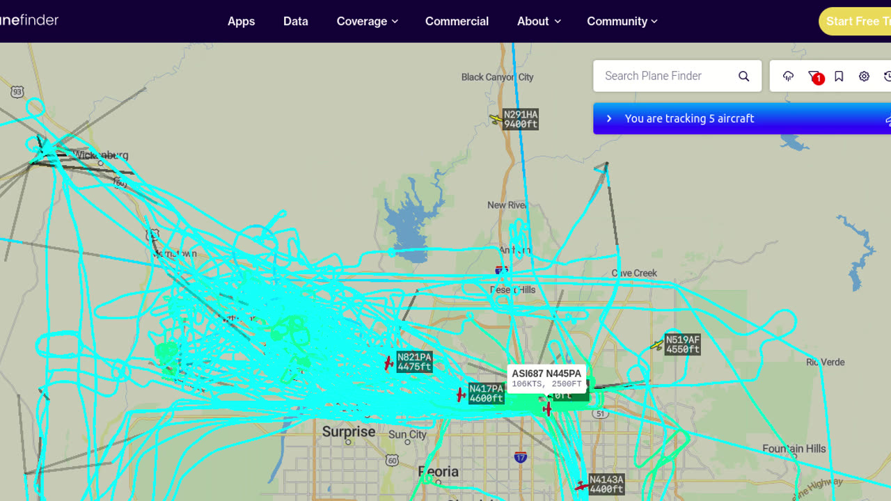 More chemtrail pilots going into the nazi proving grounds - N821PA N417PA