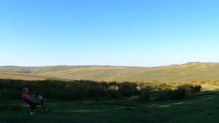 Overlooking Beardown Tor Dartmoor Timelapse. Aug 2022