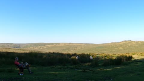 Overlooking Beardown Tor Dartmoor Timelapse. Aug 2022