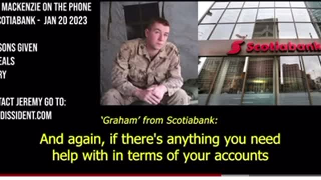 Freedom convoy protestor / veteran banned from banking at Scotiabank