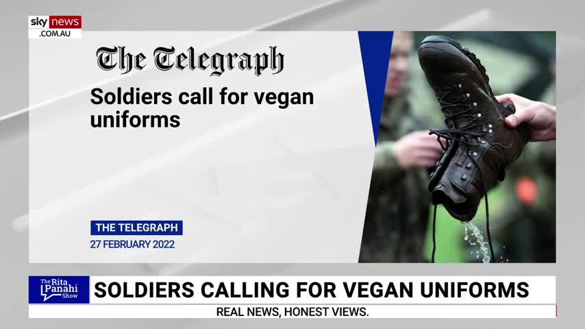 Evan Mulholland: 'Warped priorities': Calls for UK army to have vegan uniforms