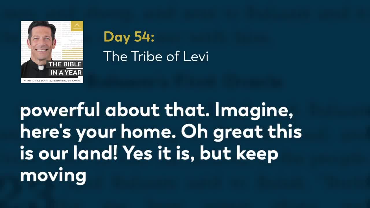 Day 54: The Tribe of Levi — The Bible in a Year (with Fr. Mike Schmitz)