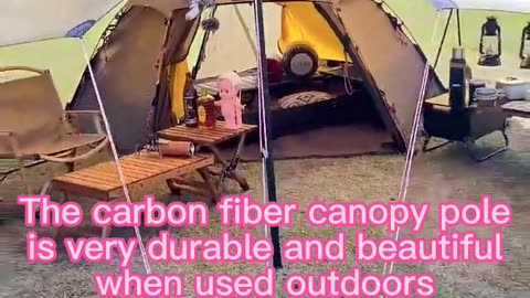 Carbon fiber telescopic pole awning tent pole#carbonfibercamping