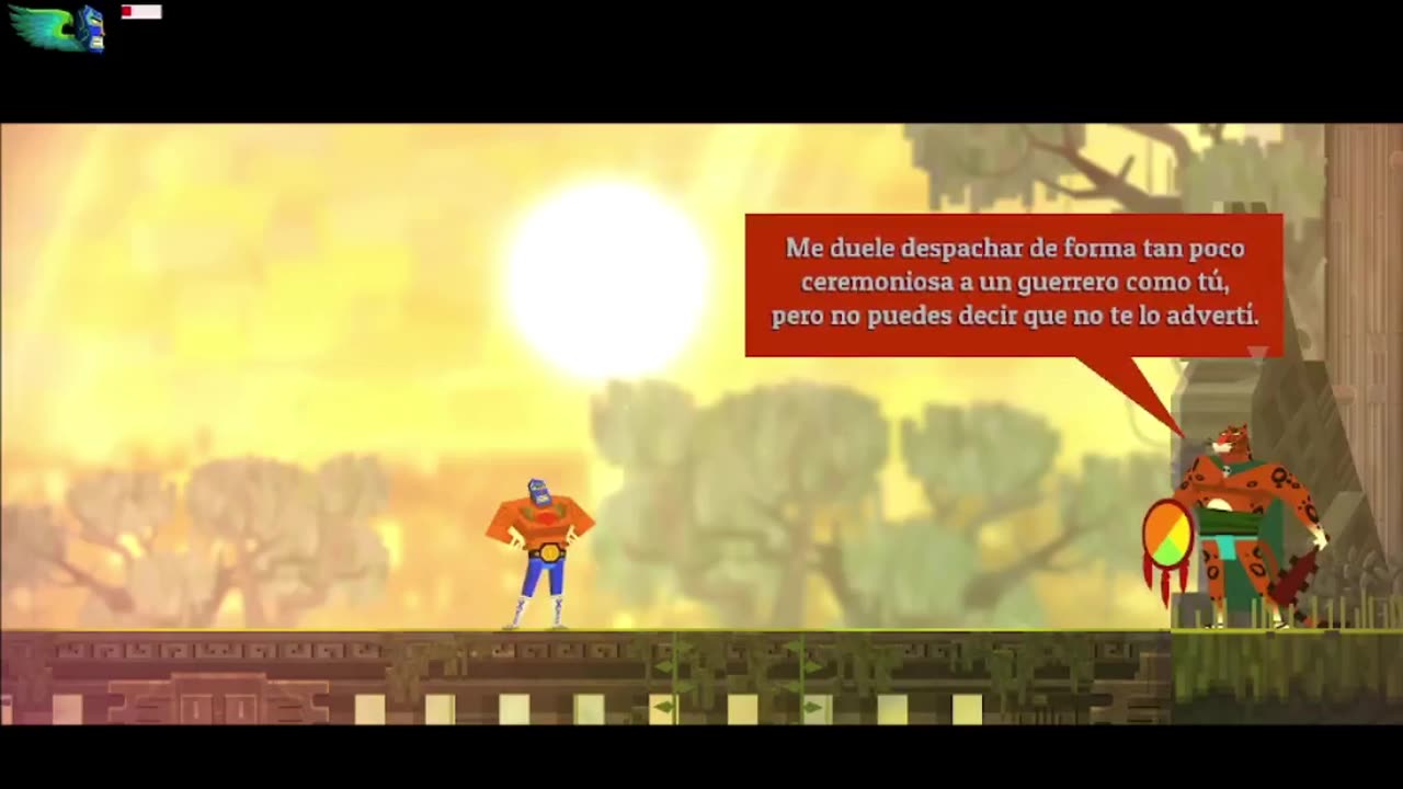 Me cuentro con Don tigre xD (Guacamelee! Super Turbo Championship Edition) #guacamelee