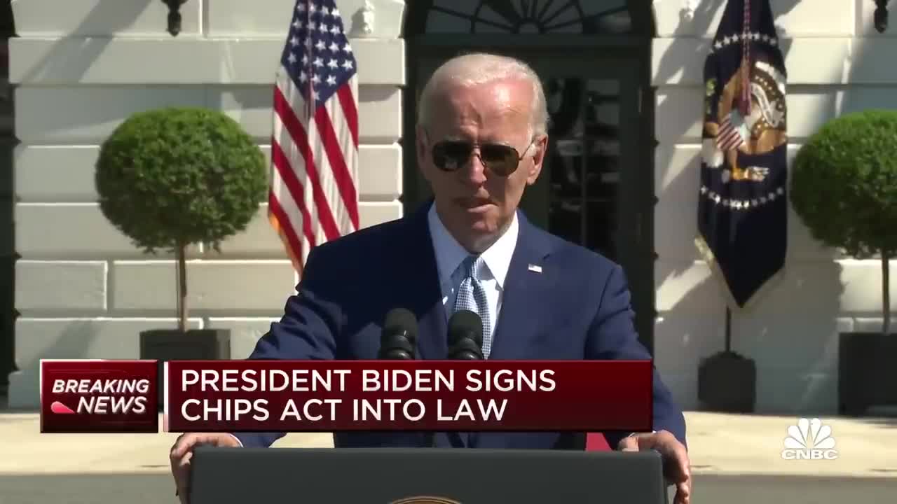 President Biden signs Chips Act into law