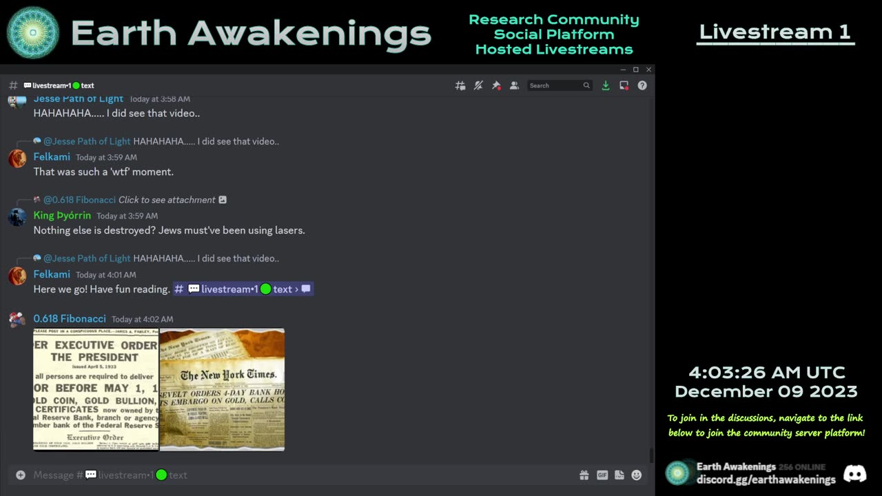 Earth Awakenings - Livestream 1 - #1337