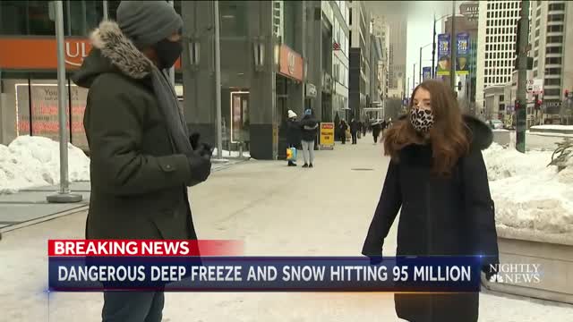 Bitter Cold Sweeps The Midwest NBC Nightly News