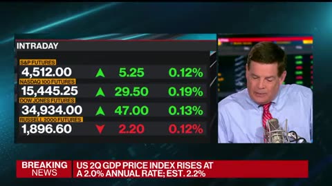 U.S. economy grew 2.1% in Q2, lower than expected 2.4%