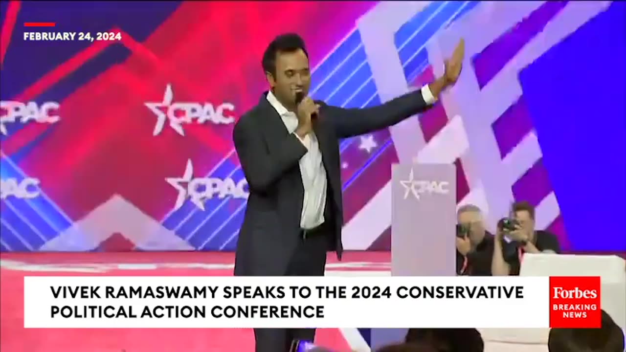 Vivek Ramaswamy Predicts That 'Joe Biden Is Not Going To Be The Nominee' In Speech To CPAC