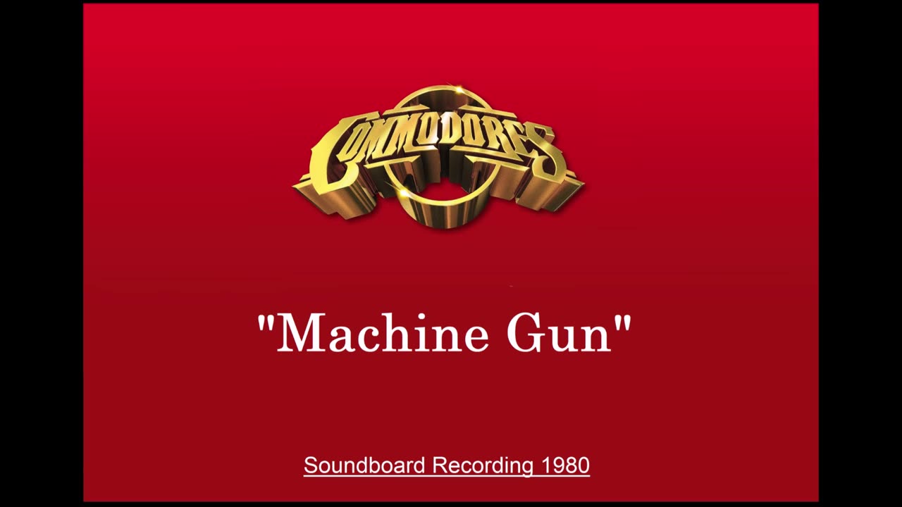 Commodores - Machine Gun (Live in Las Vegas, Nevada 1980) Soundboard