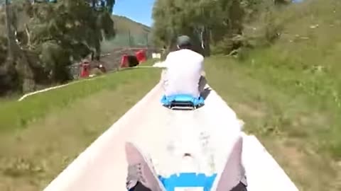 Sledding Down The French Alps