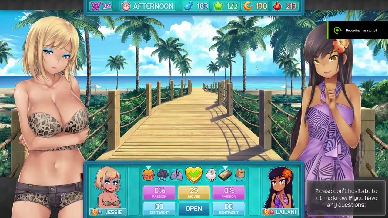 lailani all dialogue events pairs Huniepop 2 Double date