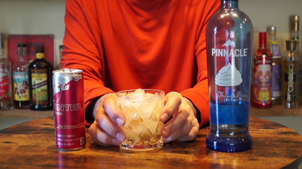 Pinnacle Whipped Vodka & Red Bull Winter Edition Pear Cinnamon Energy Drink