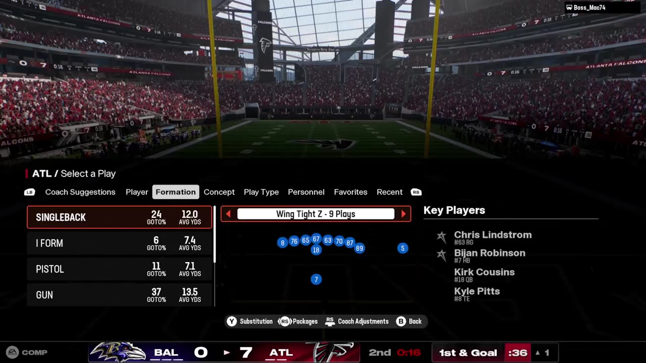 Madden 25 - Regs H2H Falcons VS Ravens ATL Stand UP!